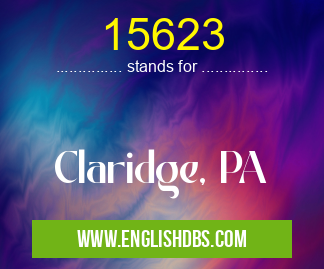 15623 means Claridge, PA 15623