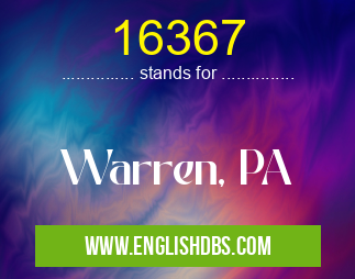 16367 means Warren, PA 16367