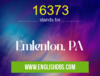 16373 means Emlenton, PA 16373