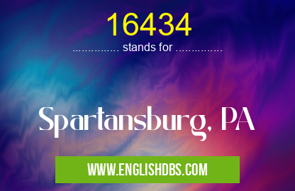 16434 means Spartansburg, PA 16434