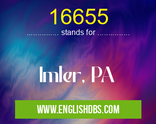 16655 means Imler, PA 16655