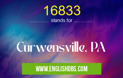 16833 means Curwensville, PA 16833