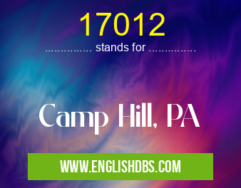17012 means Camp Hill, PA 17012