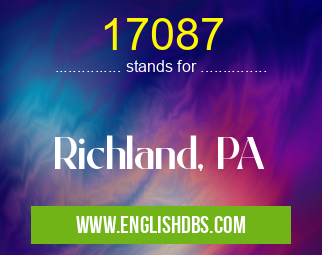 17087 means Richland, PA 17087