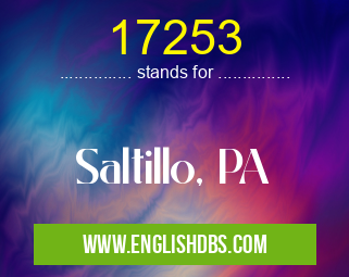 17253 means Saltillo, PA 17253