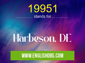 19951 means Harbeson, DE 19951