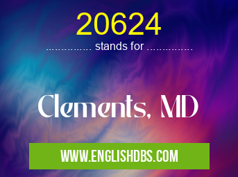 20624 means Clements, MD 20624