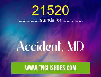 21520 means Accident, MD 21520