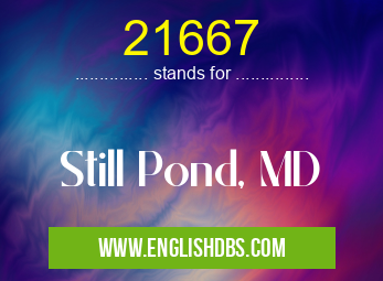 21667 means Still Pond, MD 21667