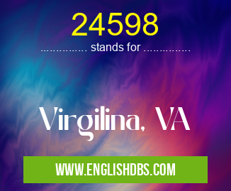 24598 means Virgilina, VA 24598