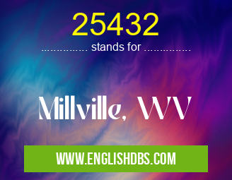 25432 means Millville, WV 25432