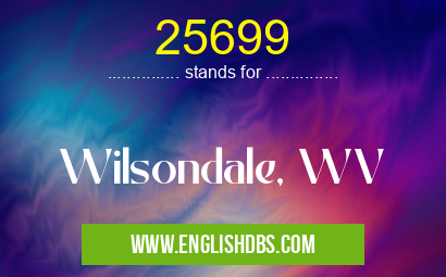25699 means Wilsondale, WV 25699