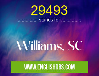 29493 means Williams, SC 29493