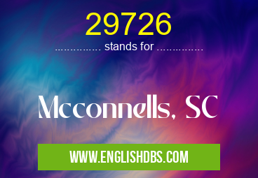 29726 means Mcconnells, SC 29726