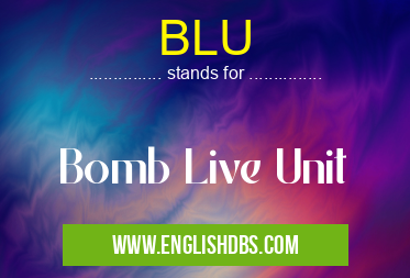 BLU means Bomb Live Unit BLU