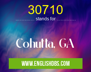 30710 means Cohutta, GA 30710