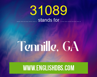 31089 means Tennille, GA 31089