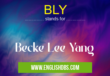 BLY means Becke Lee Yang BLY