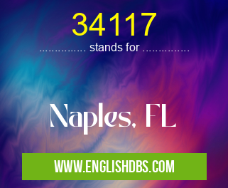 34117 means Naples, FL 34117