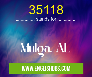 35118 means Mulga, AL 35118