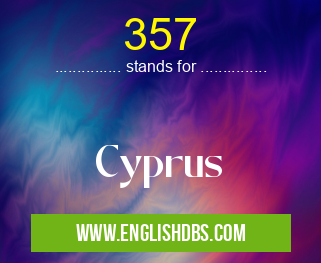 357 means Cyprus 357