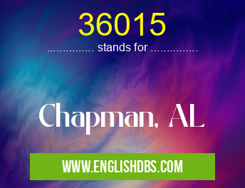 36015 means Chapman, AL 36015