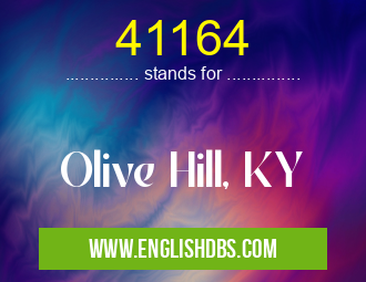 41164 means Olive Hill, KY 41164