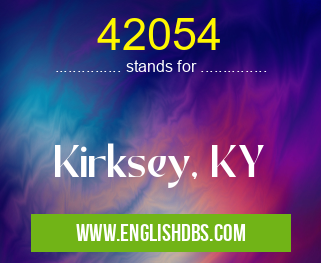 42054 means Kirksey, KY 42054