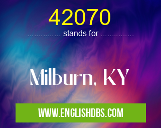 42070 means Milburn, KY 42070