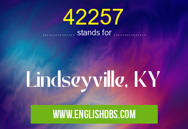 42257 means Lindseyville, KY 42257