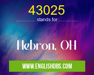 43025 means Hebron, OH 43025