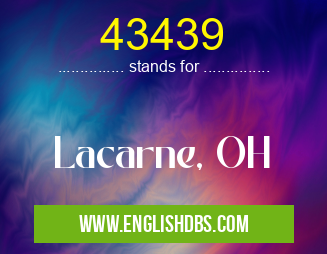 43439 means Lacarne, OH 43439