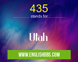 435 means Utah 435