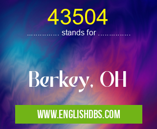 43504 means Berkey, OH 43504