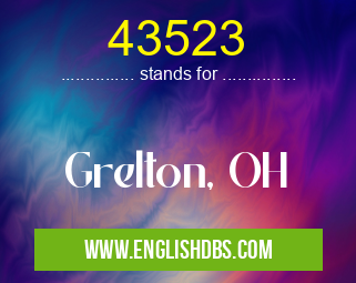43523 means Grelton, OH 43523
