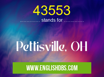 43553 means Pettisville, OH 43553