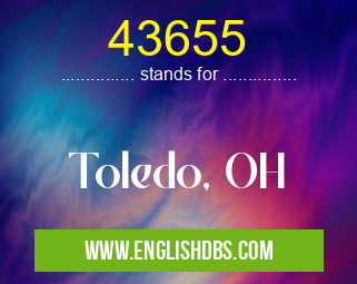43655 means Toledo, OH 43655