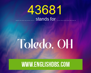 43681 means Toledo, OH 43681