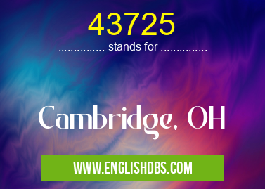 43725 means Cambridge, OH 43725