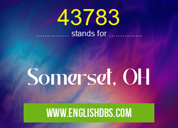 43783 means Somerset, OH 43783