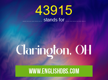 43915 means Clarington, OH 43915