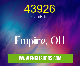 43926 means Empire, OH 43926