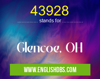 43928 means Glencoe, OH 43928