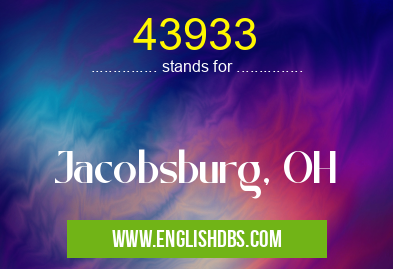 43933 means Jacobsburg, OH 43933