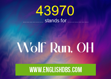 43970 means Wolf Run, OH 43970