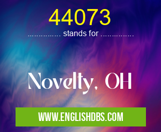 44073 means Novelty, OH 44073