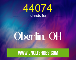 44074 means Oberlin, OH 44074