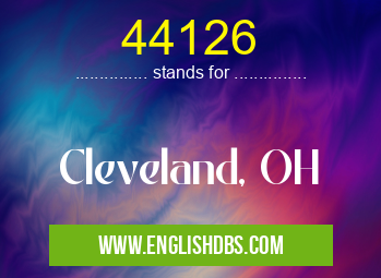 44126 means Cleveland, OH 44126