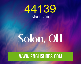 44139 means Solon, OH 44139