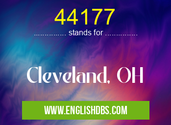 44177 means Cleveland, OH 44177